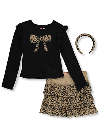 Freestyle Revolution Girls' 3-Piece Skirt Set Outfit - CookiesKids.com