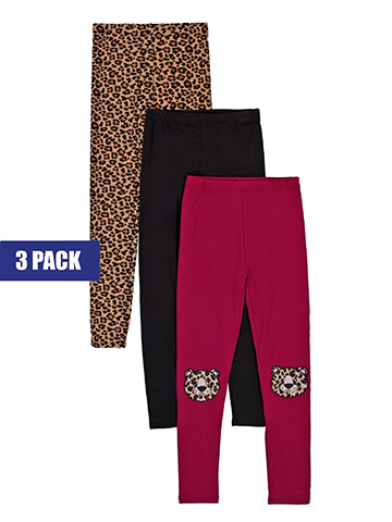 Freestyle Revolution Girls' 3-Pack Leggings Set - CookiesKids.com