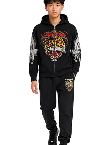Ed Hardy Boys' 2-Piece Tiger Joggers Set Outfit - CookiesKids.com