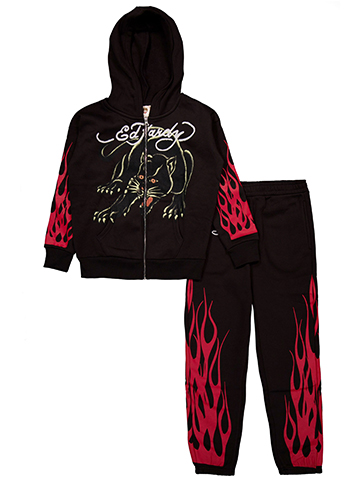 Ed Hardy Boys' Tiger Flame Tracksuit Set - CookiesKids.com