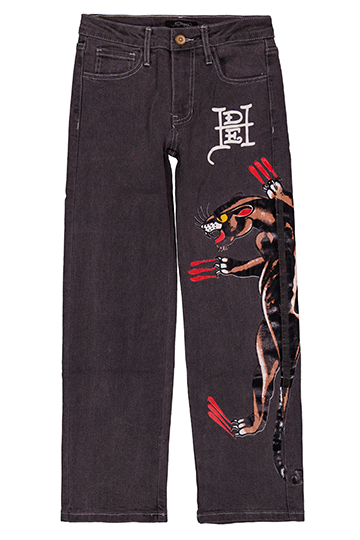 Ed Hardy Boys' Straight Leg Panther Claw Design Graphic Jeans - CookiesKids.com