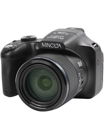 Minolta® 20 Mega Pixels 1080Phd Bridge Digital Camera W/67X Optical Zoom in  Black - CookiesKids.com