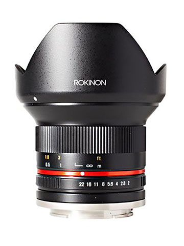 Rokinon 12mm F2.0 NCS CS Ultra Wide Angle Lens for Fuji X Mount Digital Cameras (Black) (RK12M-FX) - - CookiesKids.com