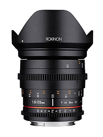 Rokinon 20mm T1.9 Cine DS AS ED UMC Wide Angle Cine Lens for Canon EF - CookiesKids.com