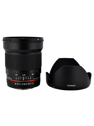 Rokinon 24mm F1.4 ED AS IF UMC Wide Angle Lens for Sony E-Mount (NEX) Cameras (RK24M-E) - CookiesKids.com
