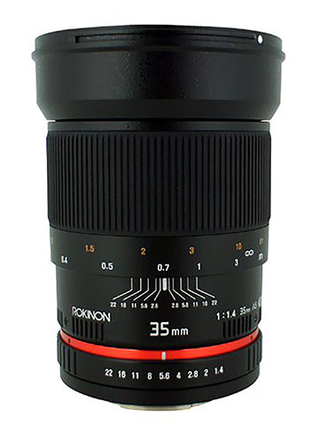 Rokinon 35mm F/1.4 AS UMC Wide Angle Lens for Nikon with Automatic Chip RK35MAF-N - Fixed - CookiesKids.com