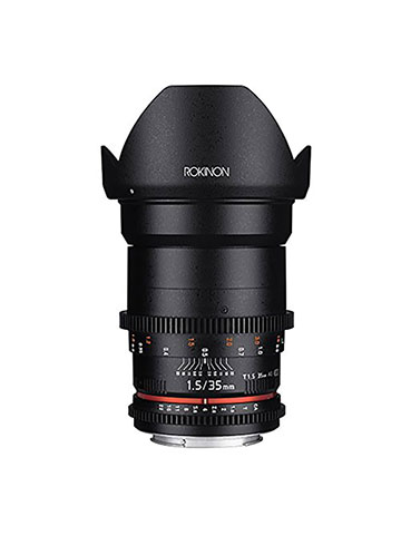 Rokinon Cine DS DS35M-C 35mm T1.5 AS IF UMC Full Frame Cine Wide Angle Lens for Canon EF - CookiesKids.com