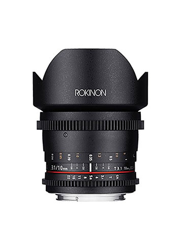 Rokinon DS10M-C 10mm T3.1 Cine Wide Angle Lens for Canon EF-S Digital SLR - CookiesKids.com