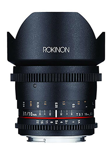 Rokinon DS10M-MFT 10mm T3.1 Cine Wide Angle Lens for Olympus and Panasonic Micro Four Thirds - CookiesKids.com