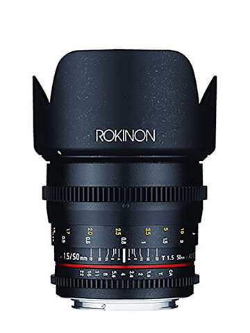 Rokinon DS50M-NEX Cine DS 50 mm T1.5 AS IF UMC Full Frame Cine Wide Angle Lens for Sony E-Mount Came - CookiesKids.com