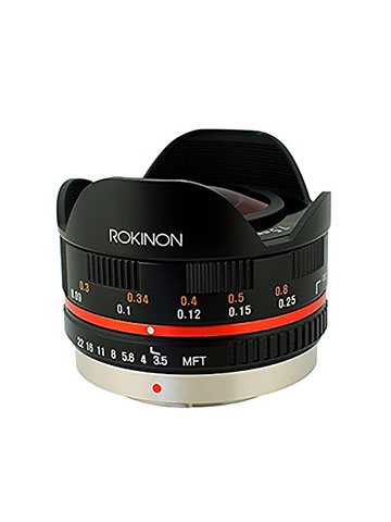 Rokinon FE75MFT-B 7.5mm F3.5 UMC Fisheye Lens for Micro Four Thirds (Olympus PEN and Panasonic), Bla - CookiesKids.com