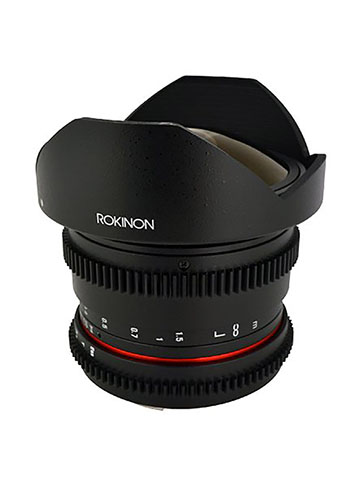 Rokinon RKHD8MV-C HD 8mm t/3.8 Fisheye Fixed Lens for Canon with De-clicked Aperture and Removable H - CookiesKids.com