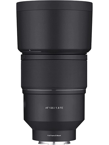 Samyang 135mm F1.8 AF Full Frame Auto Focus Telephoto Lens for Sony E Mount Cameras, Black, (SYIO135 - CookiesKids.com