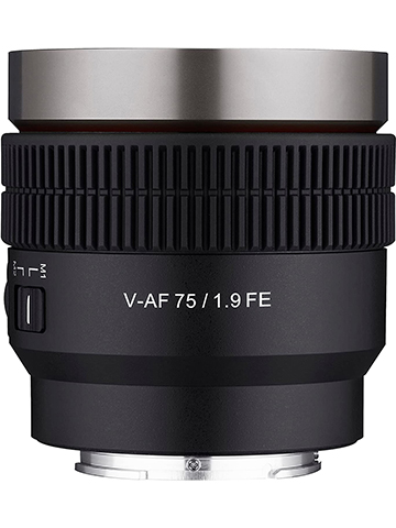Samyang 75mm T1.9 Full Frame Cine Auto Focus Lens for Sony E (SYCAF75-NEX) - CookiesKids.com