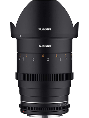 Samyang 35mm T1.5 High Speed Wide Angle VDSLR MK2 Cine Lens for Canon EF - CookiesKids.com