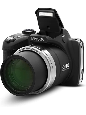 Minolta Pro Shot 16 Mega Pixel HD Digital Camera with 53x Optical Zoom, Full 1080p HD Video & 16GB S - CookiesKids.com
