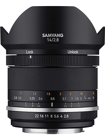 Samyang MK2 14mm F2.8 Weather Sealed Ultra Wide Angle Lens for Canon EF (MK14-C) - CookiesKids.com