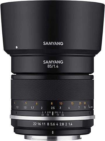 Samyang MK2 85mm F1.4 Weather Sealed Telephoto Lens for Canon EF (MK85-C) - CookiesKids.com