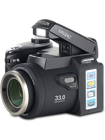 Minolta MN24Z 33 MP / 1080p HD Digital Camera w/Interchangeable Lens Kit (Black) - CookiesKids.com