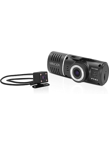 Minolta MNCD245T 3-Channel 1080p Car Camcorder w/2.45