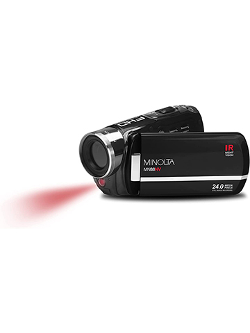 Minolta MN88NV 1080p Full HD 24MP Night Vision Camcorder with 32GB Memory Card - CookiesKids.com