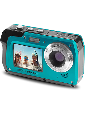 Minolta 48 MP Dual Screen Waterproof Digital Camera MN40WP - CookiesKids.com