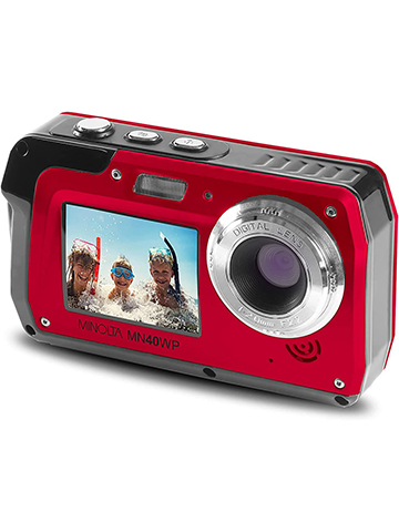 Minolta 48 MP Dual Screen Waterproof Digital Camera MN40WP - CookiesKids.com