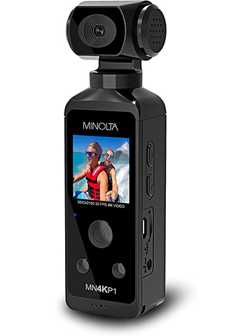 Minolta MN4KP1 4K Ultra HD Wi-Fi Enabled Pocket Camcorder - CookiesKids.com