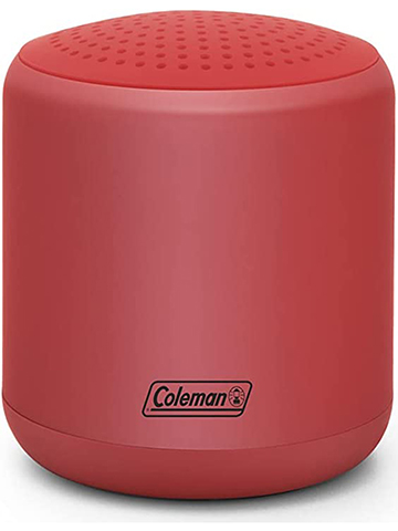 Coleman CBT25 5 Watt Water Resistant Bluetooth Mini Speaker (Red) - CookiesKids.com