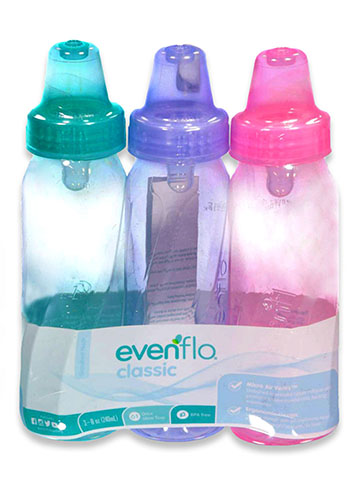 Evenflo 3-Pack Bottles (8 oz.) - CookiesKids.com