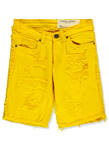 FWRD Boys' Fringe Rip Denim Shorts - CookiesKids.com