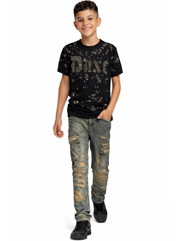 FWRD Boys' Gold Gem DLXE Jeans Outfit - CookiesKids.com