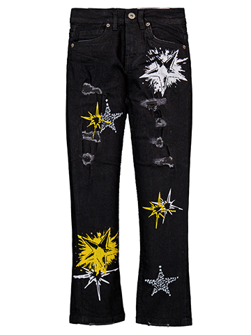 Evolution in Design Boys' Distressed Star Graphic Jeans - CookiesKids.com