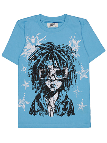 Evolution in Design Boys' Graphic Portrait T-Shirt with Dreadlocks - CookiesKids.com