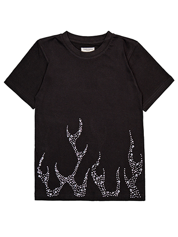 FWRD Boys' Studded Flame Decal Graphic T-Shirt - CookiesKids.com