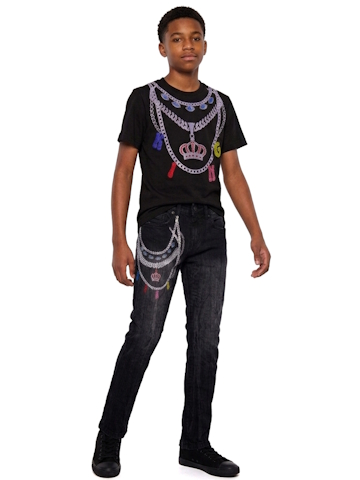 FWRD Boys' King Charm and Chain Accent Pants Set Outfit - CookiesKids.com