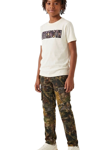 FWRD Boys' Strength Leafy Camo Graphic T-Shirt and Cargo Pants Outfit - CookiesKids.com