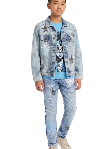 Evolution in Design Boys' Denim Set and Graphic T-Shirt Blue Star Outfit - CookiesKids.com