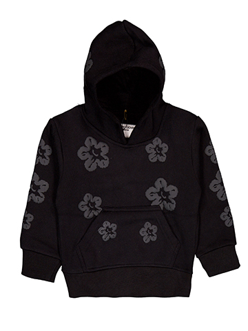 FWRD Baby Boys' Black Floral Print Hoodie Sweatshirt - CookiesKids.com