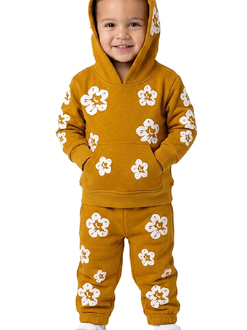 FWRD Baby Boys' Brown Flower Print Jogger - CookiesKids.com