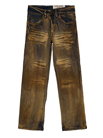 FWRD Boys' Distressed Washout Straight Denim Jeans - CookiesKids.com