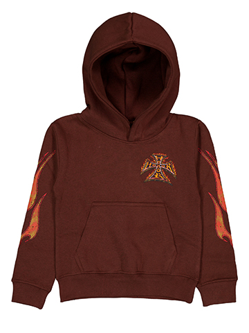 FWRD Boys' Flame Decal Honor Cross Embroidered Hoodie - CookiesKids.com