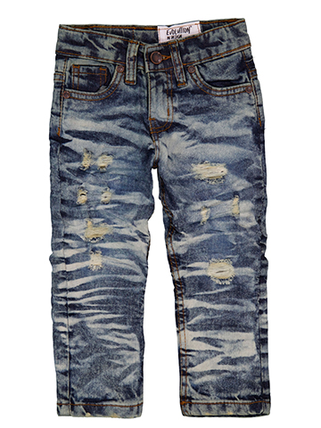 Boys' Distressed Straight Fit Jeans - CookiesKids.com