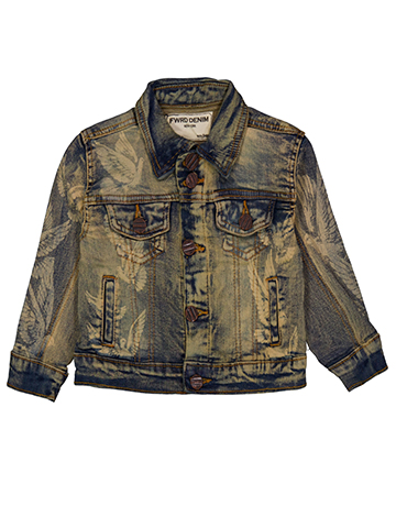FWRD Baby Boys' Dove Print Denim Jacket - CookiesKids.com