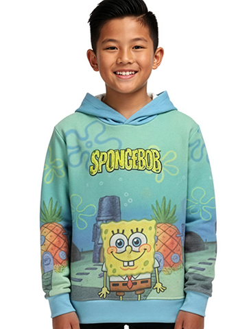 Spongebob Squarepants Boys' Bikini Bottom Hoodie - CookiesKids.com
