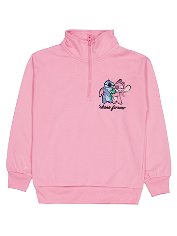 Disney Stitch Girls' Stitch and Angel Graphic Sweatshirt Set - CookiesKids.com