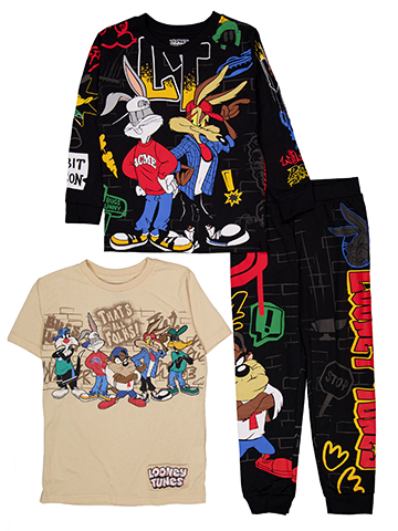 Looney Tunes Boys' Graphic L/S Tee, S/S Tee, and Joggers Set - CookiesKids.com
