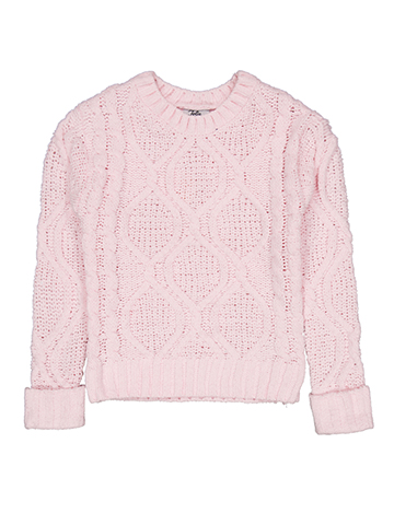 Jolie & Joy Girls' Cable Knit Pullover Sweater - CookiesKids.com