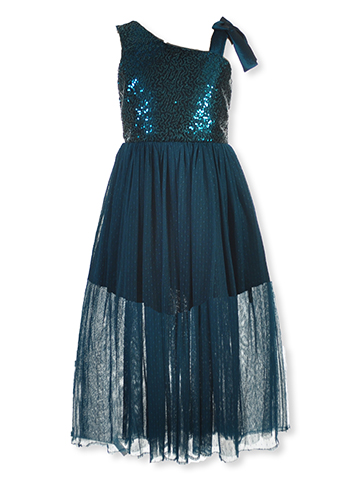 Bonnie Jean Girls' Off-Shoulder Illusion Dress - CookiesKids.com