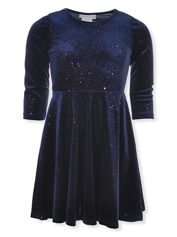 Bonnie Jean Girls' Velour Dress - CookiesKids.com